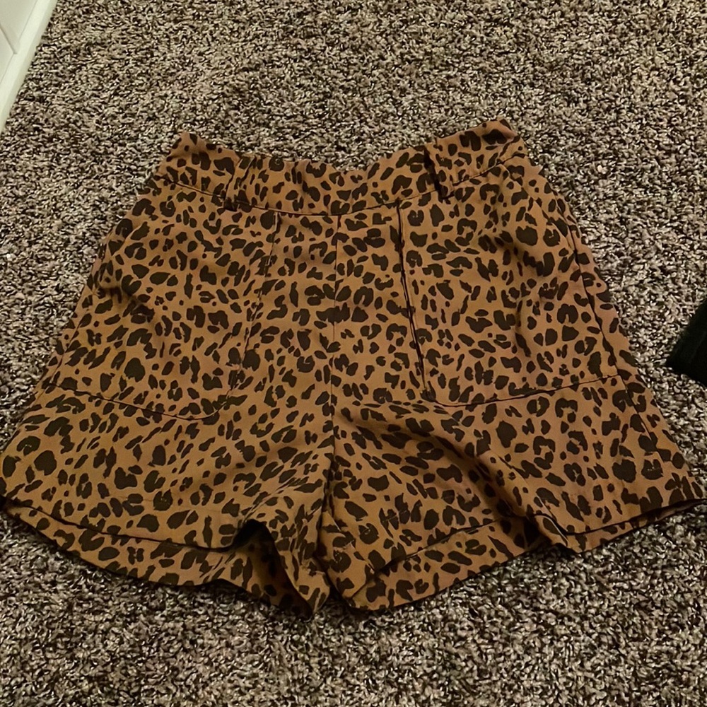 chettah print shorts